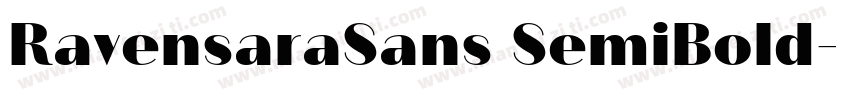 RavensaraSans SemiBold字体转换